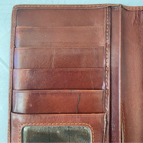 Vintage Fendi Brown Leather Wallet Bifold - Picture 4 of 13